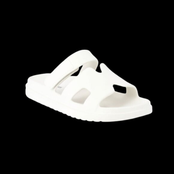 No Boundaries Women's Geo Slide Sandals size 9M, White - Picture 1 of 5